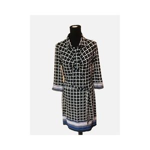 Black & White Geometric Shirtdress by Laundry By Shelli Segal, Size 6